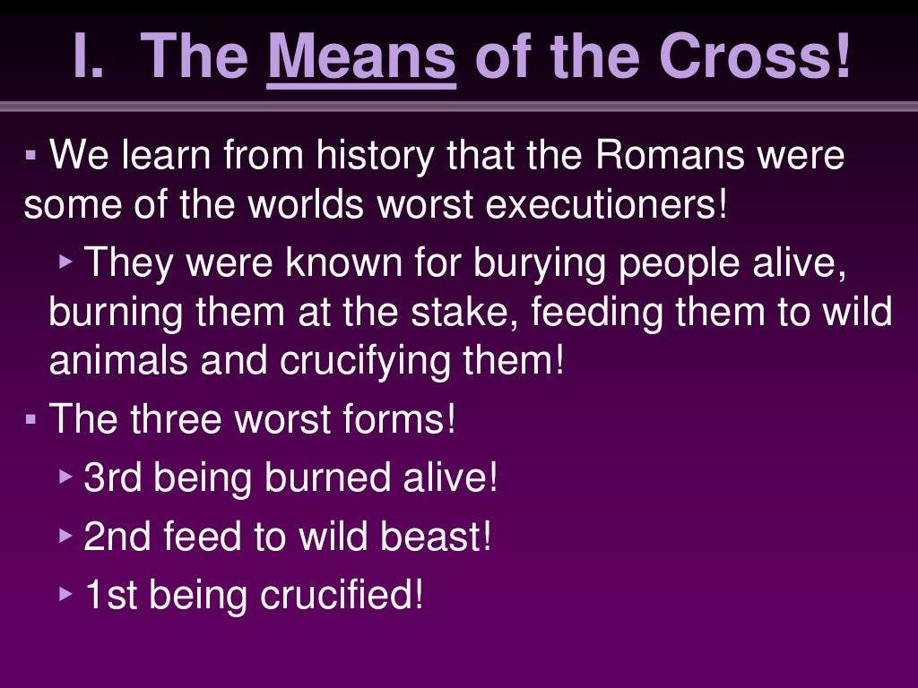 The Cross of Christ!