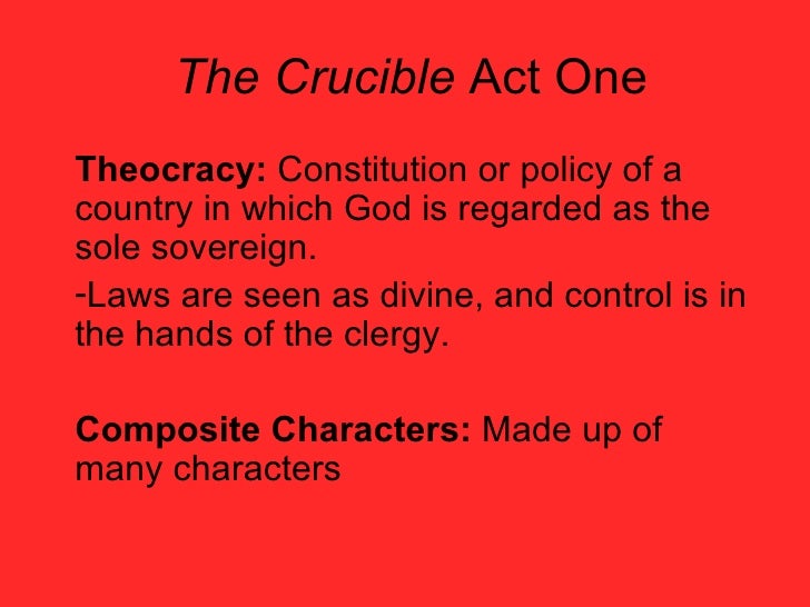 The crucible act one