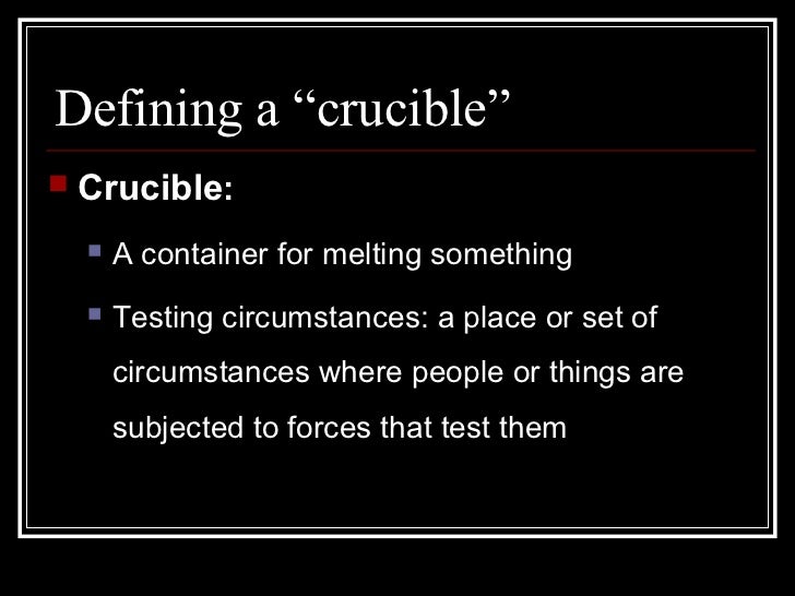 "The Crucible" Act One
