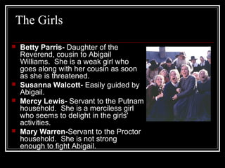 The Crucible Abigail Quotes The Crucible" Act One (Clear)