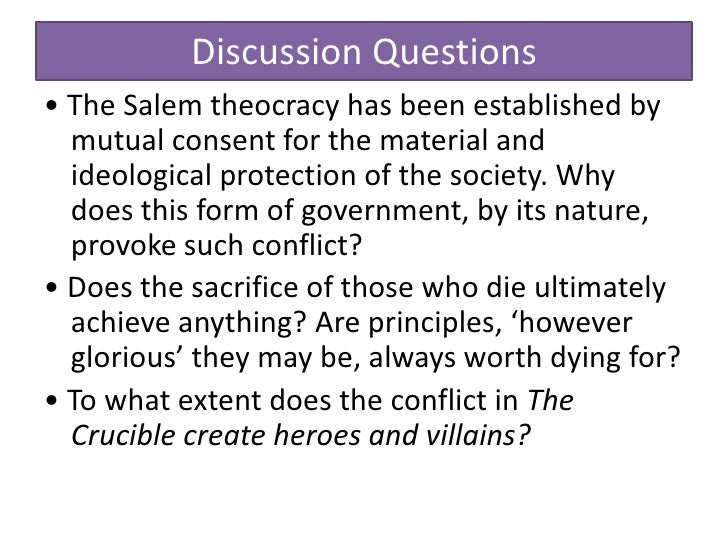 the crucible theocracy Effects of theocracy: the crucible by arthur miller free essays, term papers and book reports thousands of papers to select from all free. the crucible theocracy Effects of theocracy: the crucible by arthur miller free essays, term papers and book reports thousands of papers to select from all free.