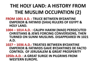 Fatimid Ruler The Crusades | PPTX