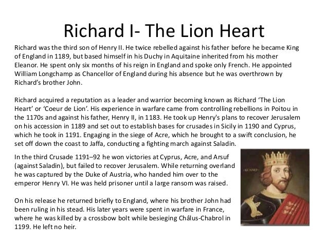 The 1st and 3rd Crusades