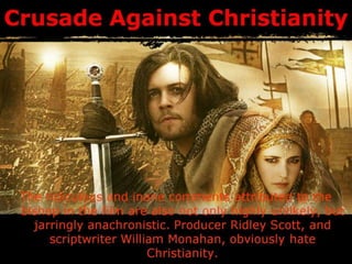 The Facts of History
The fact is that the Crusades of the
Middle Ages were a reaction to
centuries of Islamic Jihad.
 