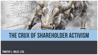 The Crux of Shareholder Activism