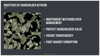 The Crux of Shareholder Activism