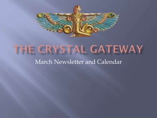 March Newsletter and Calendar

 