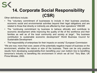 The CSR and Sustainability Glossary | PDF