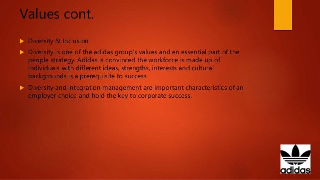 adidas values