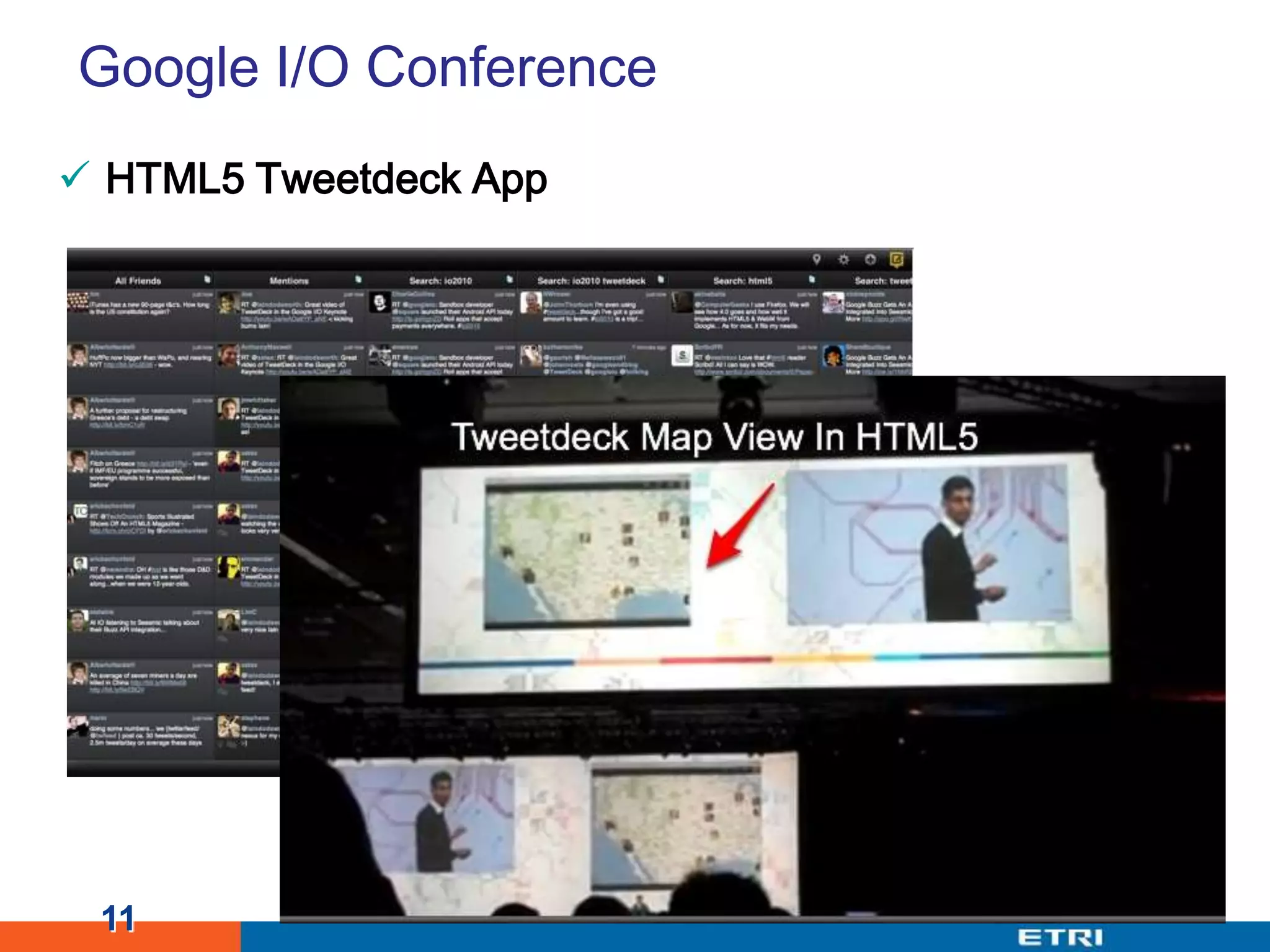 Google I/O ConferenceHTML5 Tweetdeck App11