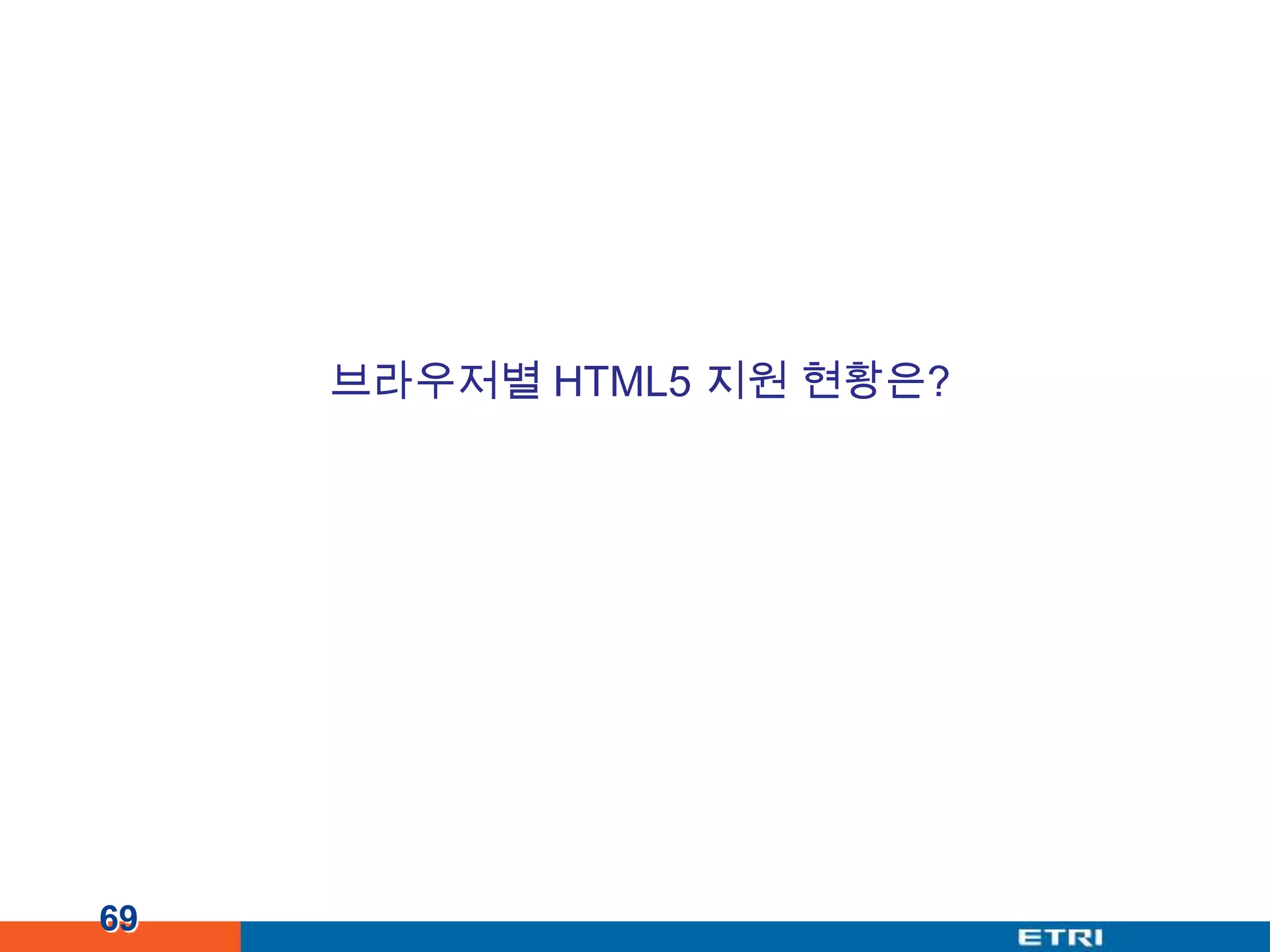 69브라우저별HTML5 지원 현황은?