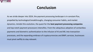 The Current Trends of Payment Processing In 2024 | PPTX