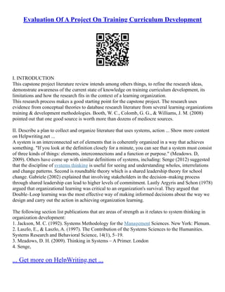 Training Curriculum Developer The Curriculum Design And Development | PDF