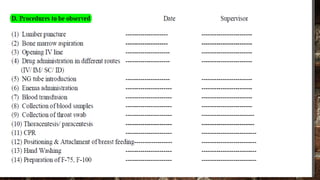 The curriculum in paediatrics
