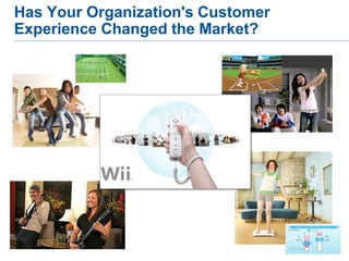 Has Your Organization's Customer
Experience Changed the Market?
 