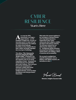 The Cybersecurity Innovators Shaping the Digital World in 2026 | PDF