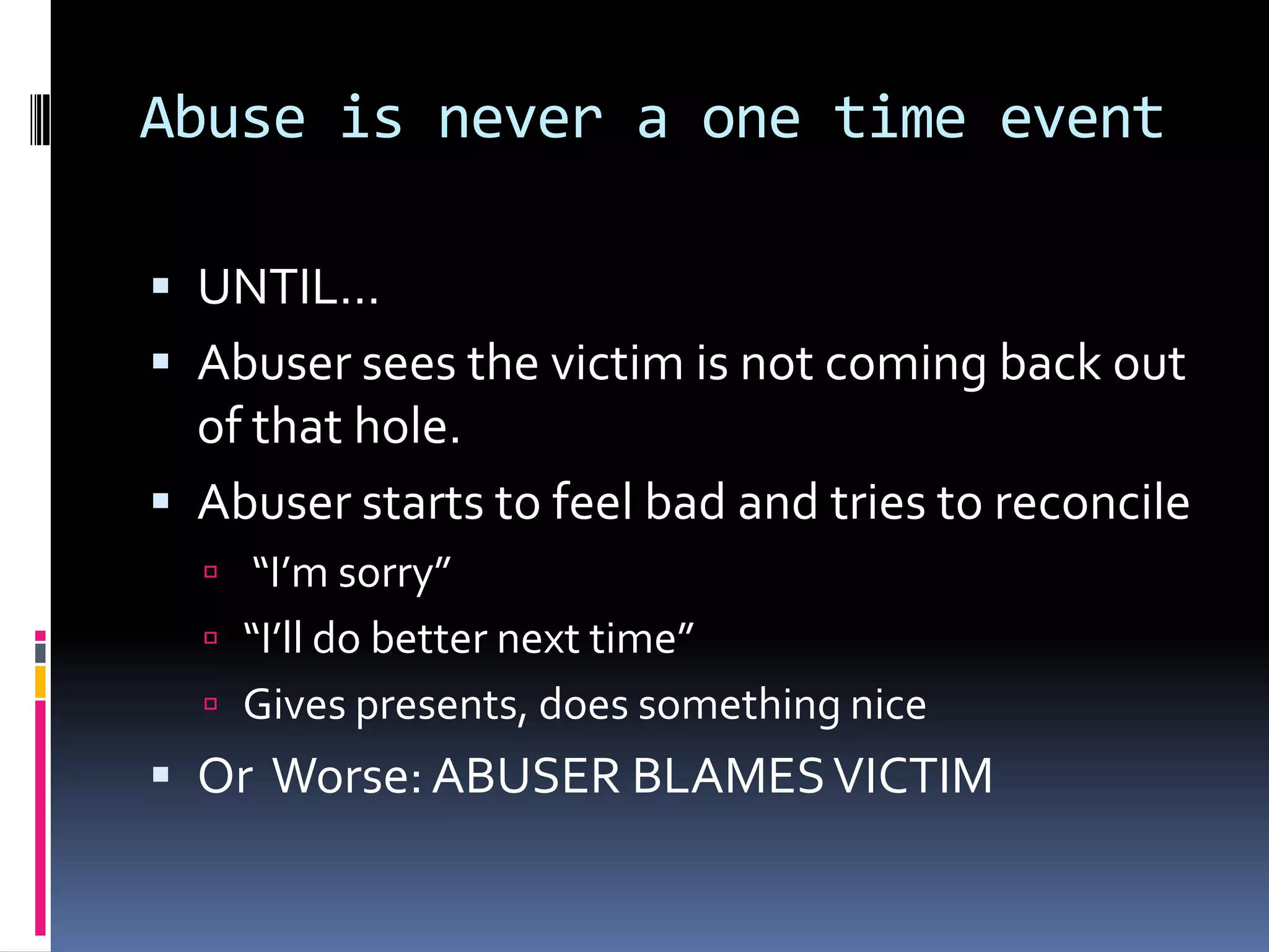 The cycle of abuse | PPSX