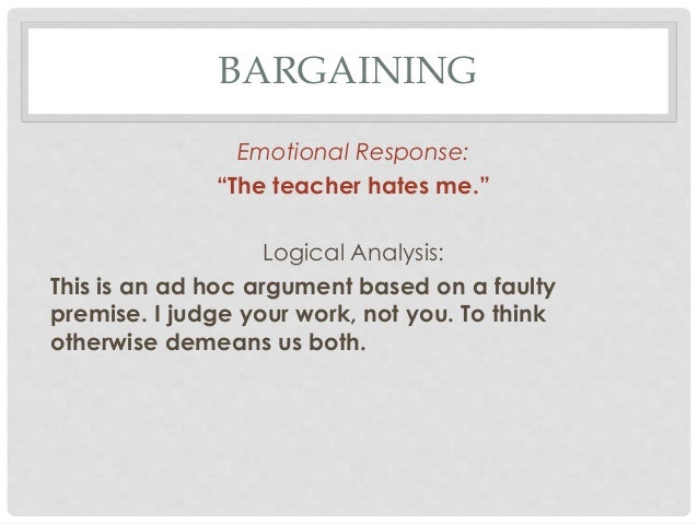 The DABDA Stages of Assessment Grief