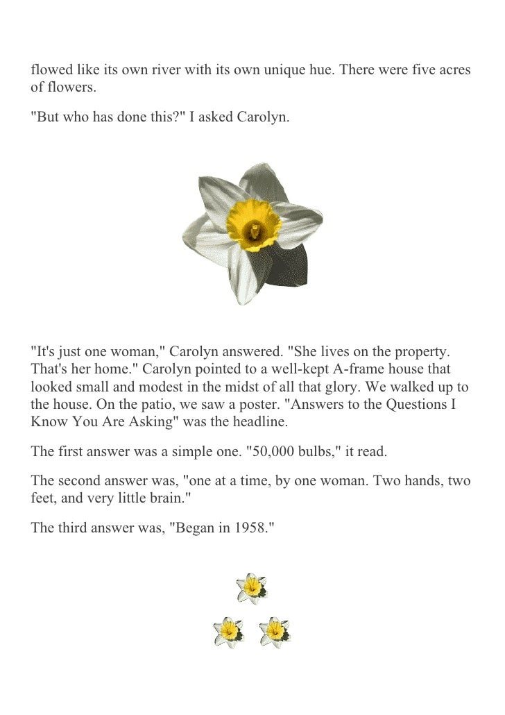 The Daffodil Principle