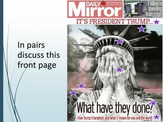 In pairs
discuss this
front page
 