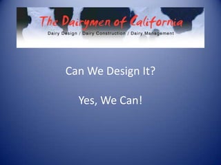 Can We Design It?Yes, We Can! 