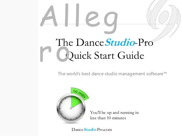 the dance studio pro software getting started guide dance studio pro