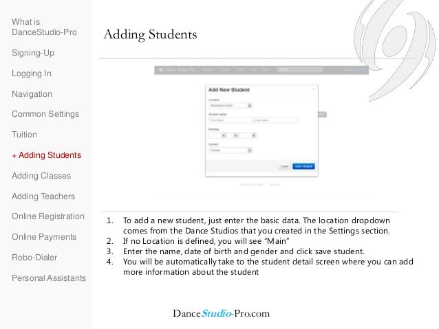dance studio manager software