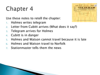 The dancing men chapters 4-6 | PPTX