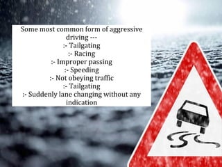 The Dangers Of Aggressive Driving | PDF