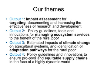 The Dapa Program Nov 2009