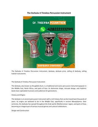 The Darbuka A Timeless Percussion Instrument.pdf