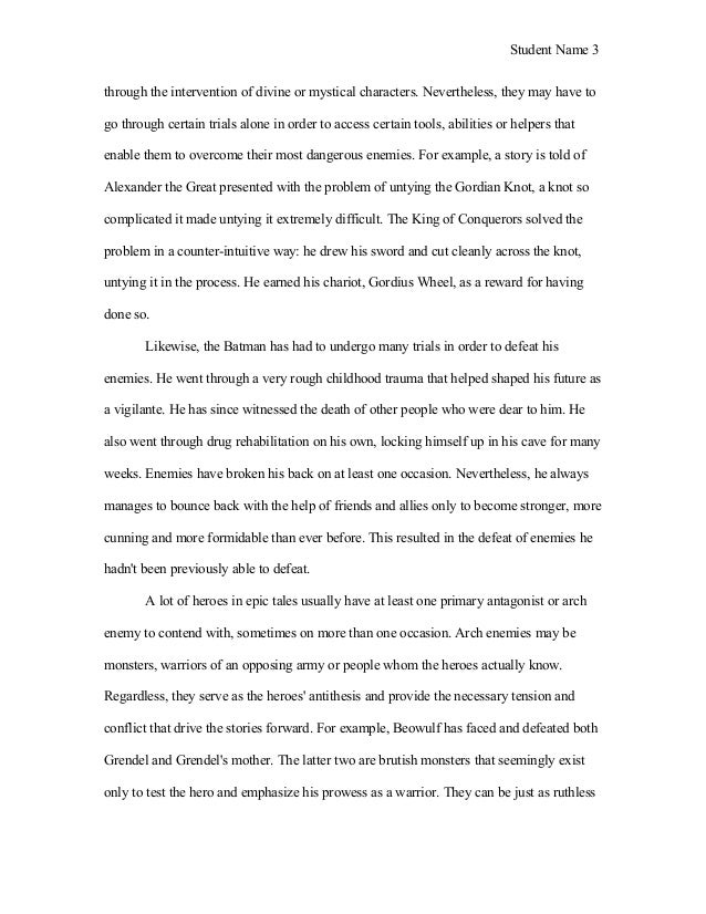 Essays on beowulf being an epic hero