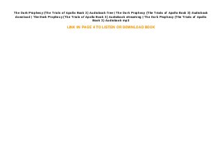 the dark prophecy online slideshare the dark prophecy online slideshare