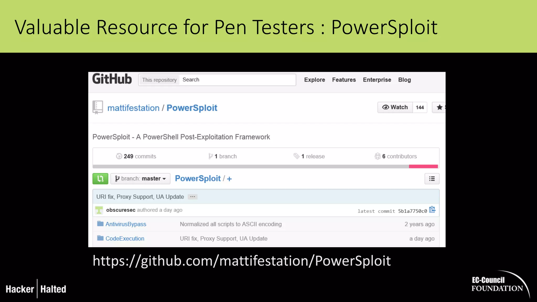 Valuable Resource for Pen Testers : PowerSploit
https://github.com/mattifestation/PowerSploit
 