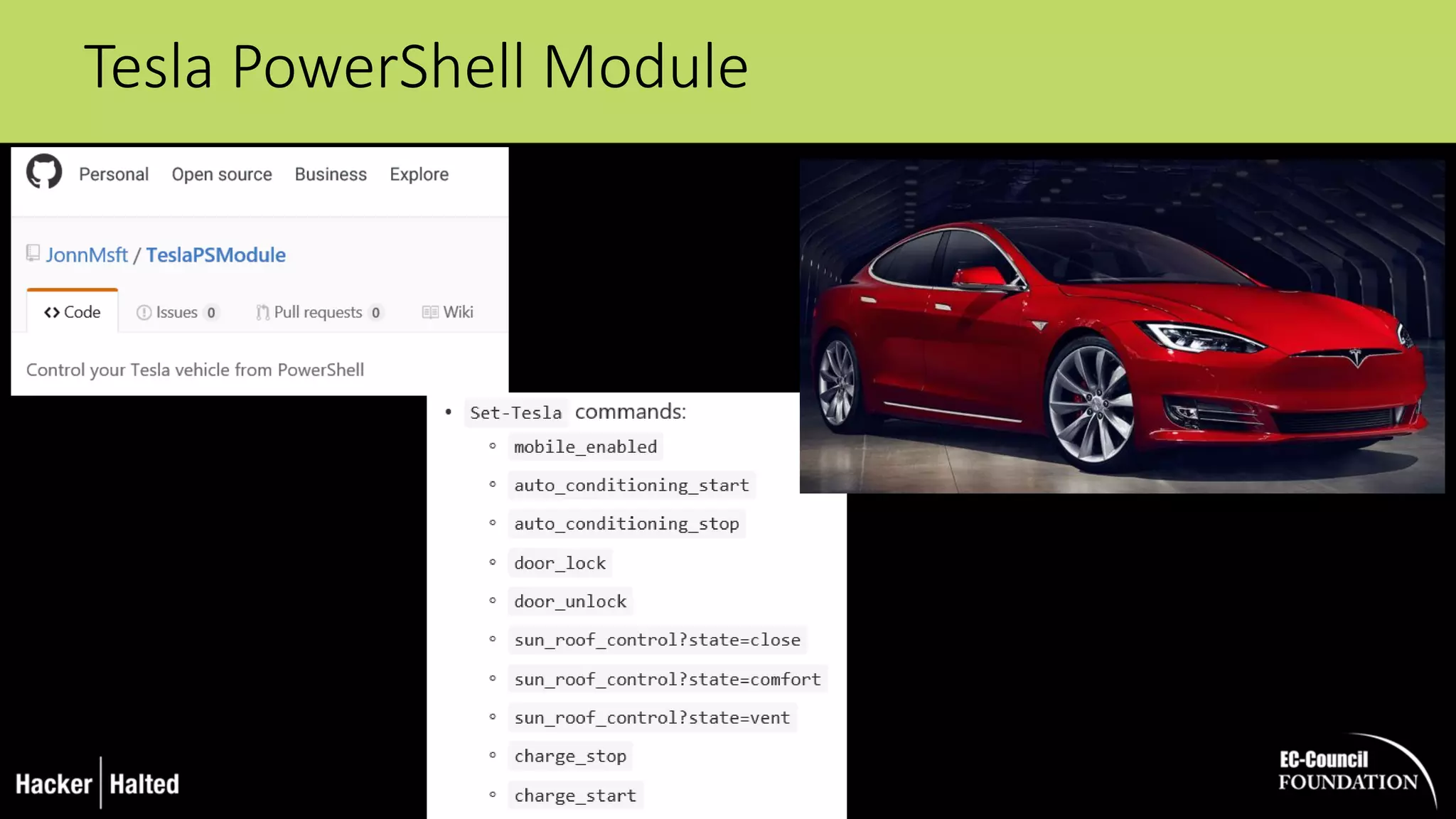 Tesla PowerShell Module
 