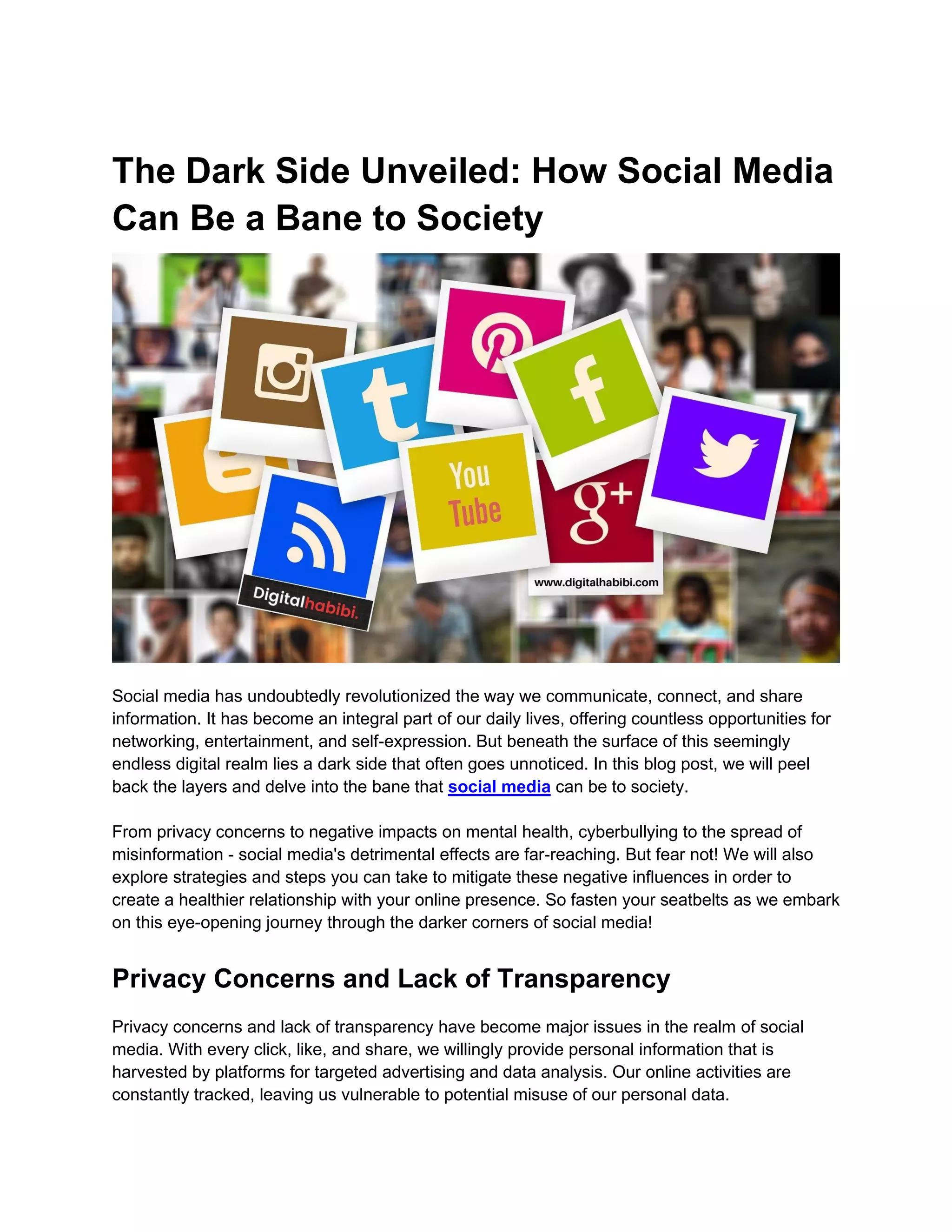 The Dark Side Unveiled How Social Media Can Be a Bane to Society.pdf