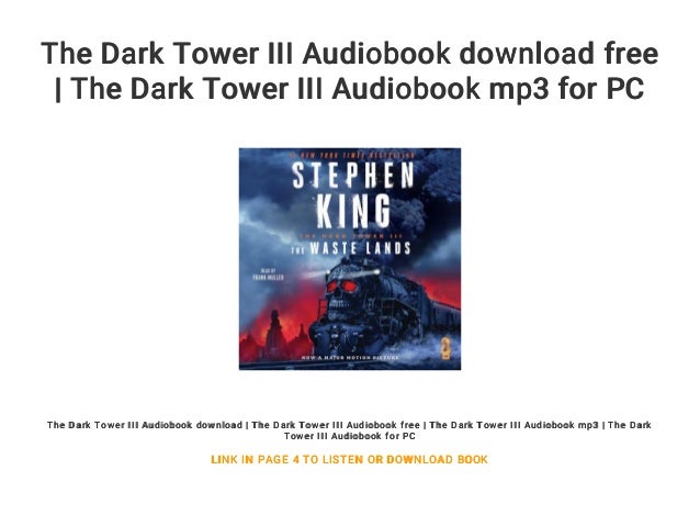 dark tower audiobook free download