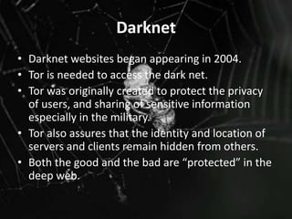 The dark web darwin de leon | PPT