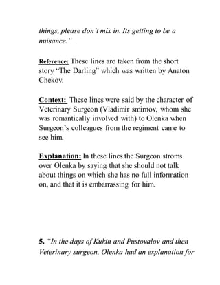 Anton Chekhov as writer and The Darling Text Analysis | DOCX