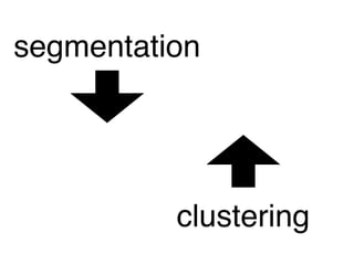 segmentation 
clustering 
 
