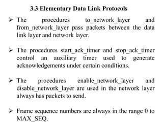 Lecture Notes Unit III The DataLink Layer | PDF