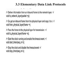Lecture Notes Unit III The DataLink Layer | PDF
