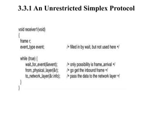 Lecture Notes Unit III The DataLink Layer | PDF
