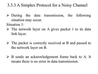 Lecture Notes Unit III The DataLink Layer | PDF