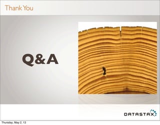 ThankYou
Q&A
Thursday, May 2, 13
 