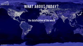 WHAT ABOUT TODAY?
The datafication of the world
SueC / Shutterstock
 