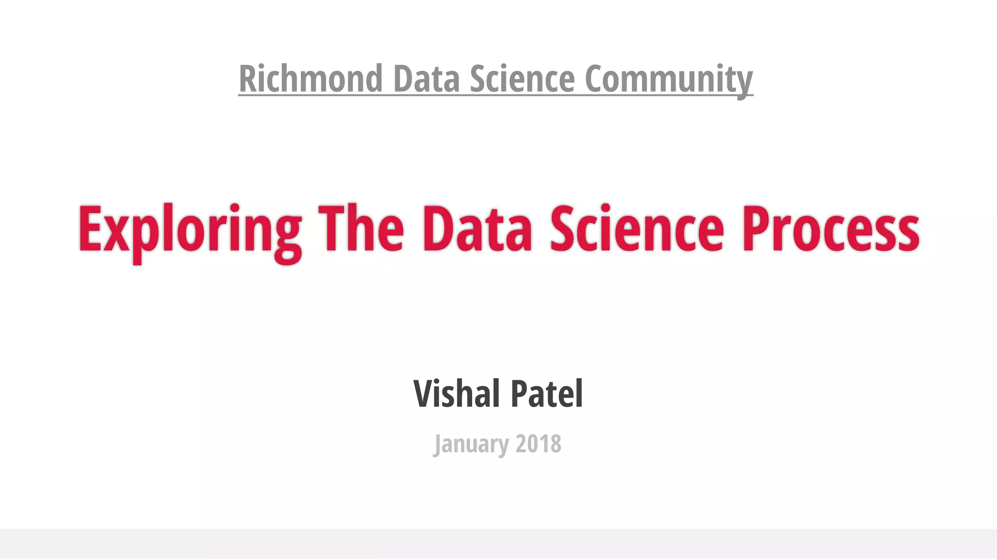 The Data Science Process | PDF