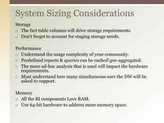 A key design consideration is what to do when dimension values change.A change may or may not have business meaning.Three ways to handle changesSlowly Changing Dimensions