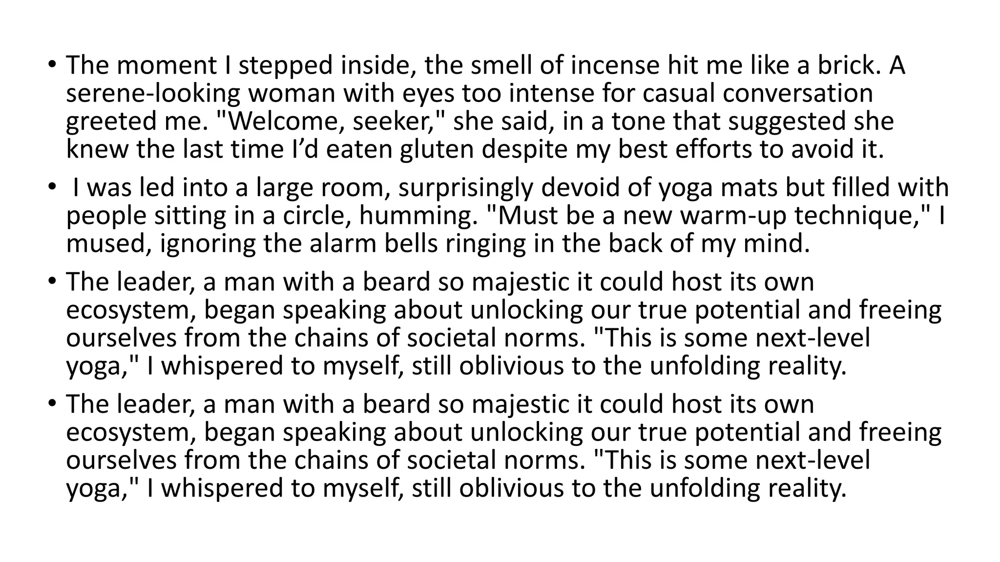 The Day I Accidentally Joined A Cult Thinking Pdf