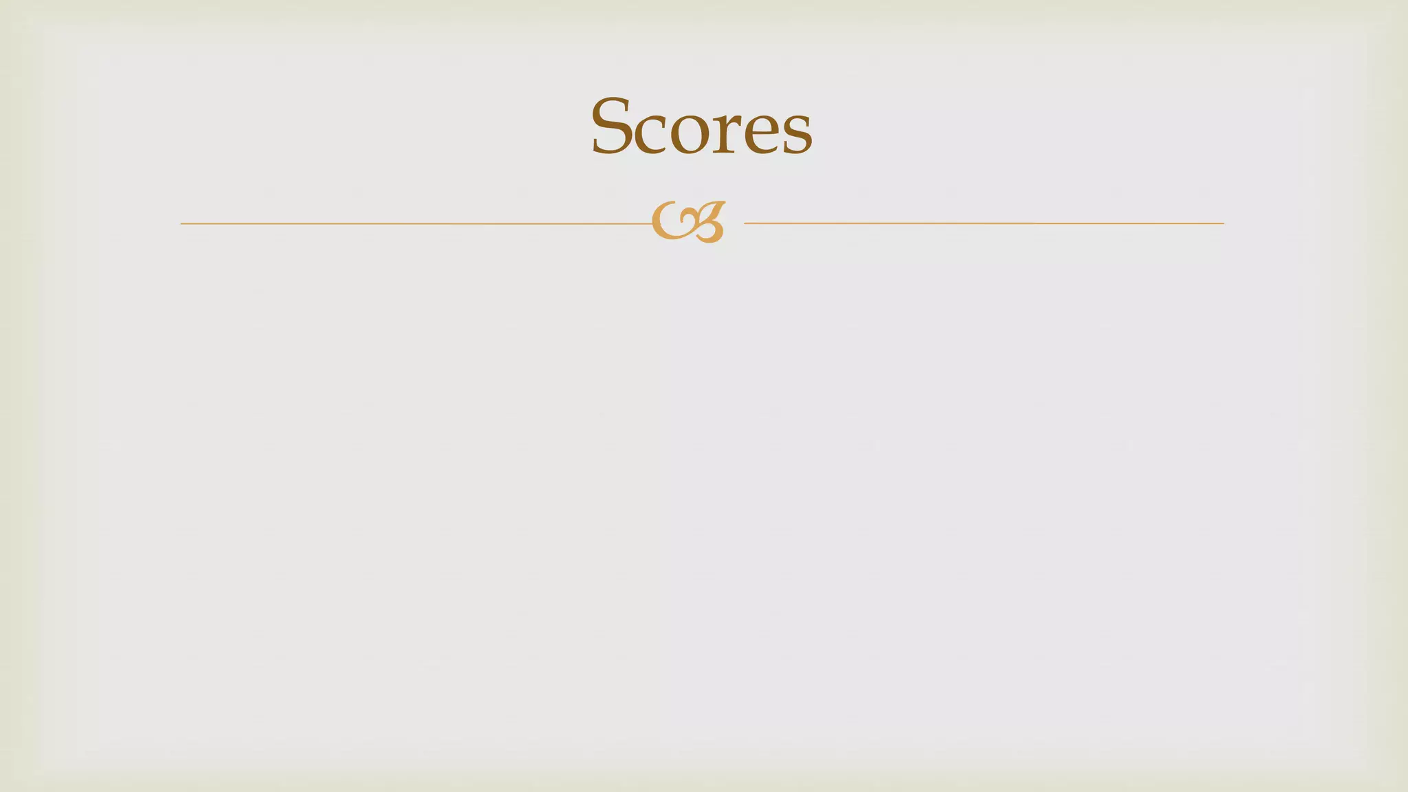 
Scores
 